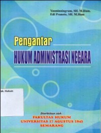 Image of PENGANTAR HUKUM ADMINISTRASI NEGARA