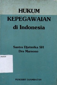Image of HUKUM KEPEGAWAIAN DI INDONESIA