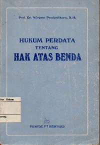 Image of HUKUM PERDATA TENTANG HAK ATAS BENDA