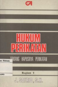 Image of HUKUM PERIKATAN : TENTANG HAPUSNYA PERIKATAN BAGIAN I
