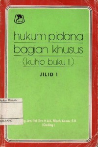Image of HUKUM PIDANA BAGIAN KHUSUS (kuhp buku II)