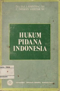 Image of HUKUM PIDANA INDONESIA