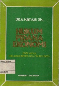 HUKUM PIDANA EKONOMI