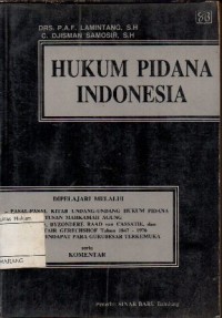 HUKUM PIDANA INDONESIA