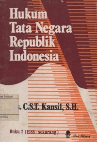 Image of HUKUM TATA NEGARA REPUBLIK INDONESIA BAGIAN KEDUA