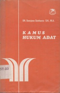 KAMUS HUKUM ADAT