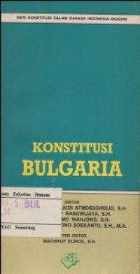 Image of KONSTITUSI BULGARIA