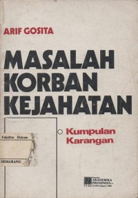 Image of MASALAH KORBAN KEJAHATAN KUMPULAN KARANGAN
