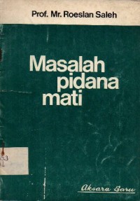 Image of MASALAH PIDANA MATI