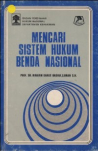 Image of MENCARI SISTEM HUKUM BENDA NASIONAL