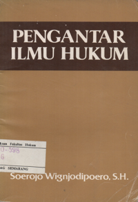Image of PENGANTAR ILMU HUKUM : HIMPUNAN KULIAH