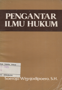 PENGANTAR ILMU HUKUM : HIMPUNAN KULIAH