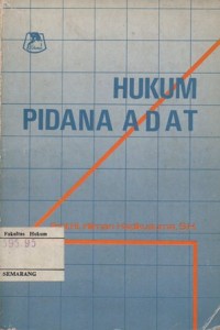 Image of HUKUM PIDANA ADAT