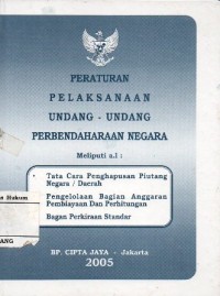 Image of PERATURAN PELAKSANAAN UNDANG-UNDANG PERBENDAHARAAN NEGARA