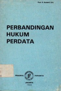 Image of PERBANDINGAN HUKUM PERDATA
