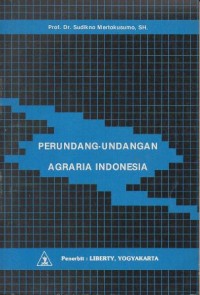 Image of PERUNDANG-UNDANGAN AGRARIA INDONESIA