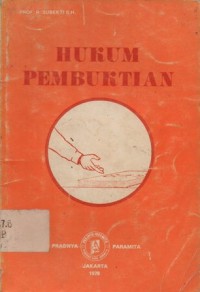 Image of HUKUM PEMBUKTIAN