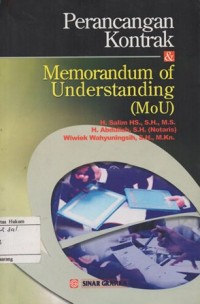 Image of PERANCANGAN KONTRAK & MEMORANDUM OF UNDERSTANDING (MOU)