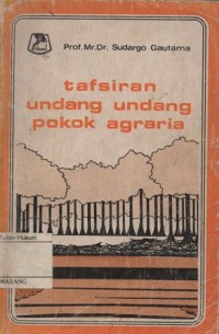 Image of TAFSIRAN UNDANG-UNDANG POKOK AGRARIA