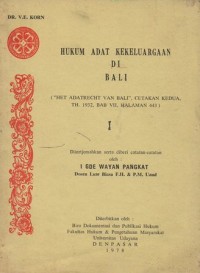 Image of HUKUM ADAT KEKELUARGAAN DI BALI