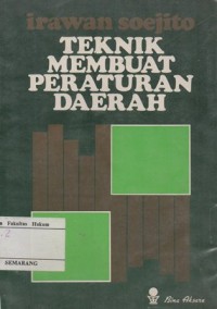Image of TEKNIK MEMBUAT PERATURAN DAERAH