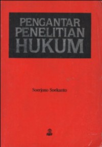 Image of PENGANTAR PENELITIAN HUKUM