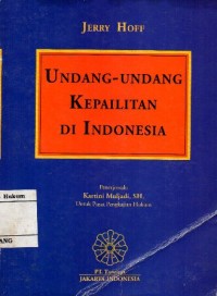 Image of UNDANG-UNDANG KEPAILITAN DI INDONESIA