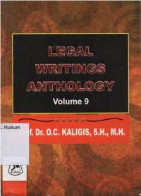 Image of LEGAL WRITINGS ANTHOLOGY (VOLUME 9)