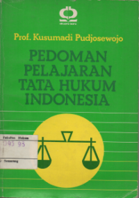 Image of PEDOMAN PELAJARAN TATA HUKUM INDONESIA