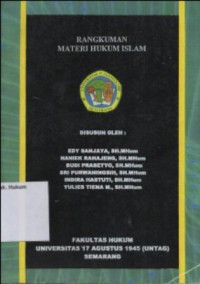 RANGKUMAN MATERI HUKUM ISLAM