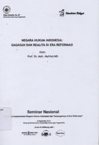 Image of NEGARA HUKUM INDONESIA GAGASAN DAN REALITA DI ERA REFORMASI
