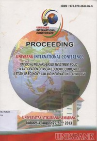 Image of ON SOCIAL WELFARE-BASED INVESTMENT POLICY IN ANTICIPATION OF ASEAN ECONOMIC COMMUNITY: A STUDY OF ECONOMY, LAW AND INFORMATION TECHNOLOGY