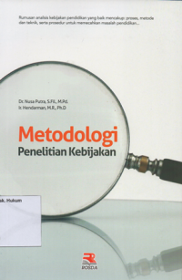 Image of METODOLOGI PENELITIAN KEBIJAKAN
