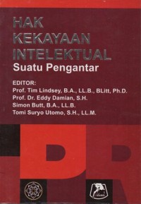 Image of HUKUM KEKAYAAN INTELEKTUAL SUATU PENGANTAR