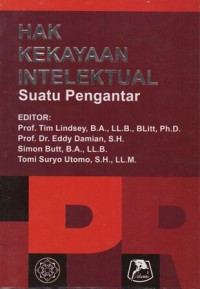 HUKUM KEKAYAAN INTELEKTUAL SUATU PENGANTAR