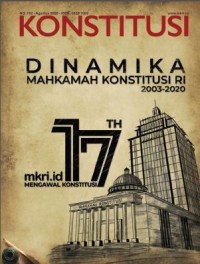 MAJALAH KONSTITUSI NO. 162 AGUSTUS TAHUN 2020