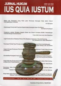 Image of Jurnal Hukum IUS QUIA IUSTUM Vol.30, No.3