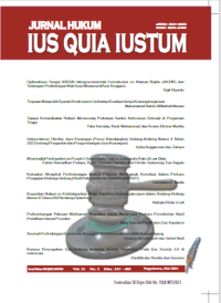 Image of Jurnal Hukum Ius Quia Iustum Vol .31 No.2 Mei 2024