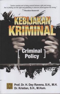 Image of Kebijakan Kriminal 