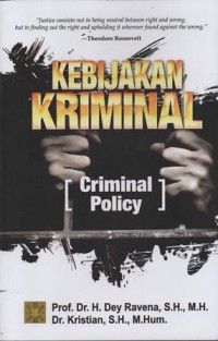 Kebijakan Kriminal 