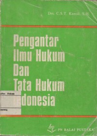 Image of PENGANTAR ILMU HUKUM DAN TATA HUKUM INDONESIA